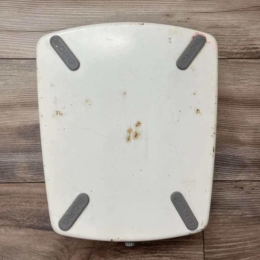 Vintage Borg Bathroom Scale Mid Century Art Deco Mod‎ Bubble Glass Stone Rustic